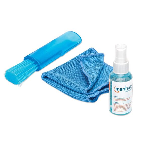 Manhattan LCD Mini Cleaning Kit Alcohol-free Microfiber Cloth 421010. Manhattan LCD Mini Cleaning Kit Alcohol-free Microfiber Cloth 421010.